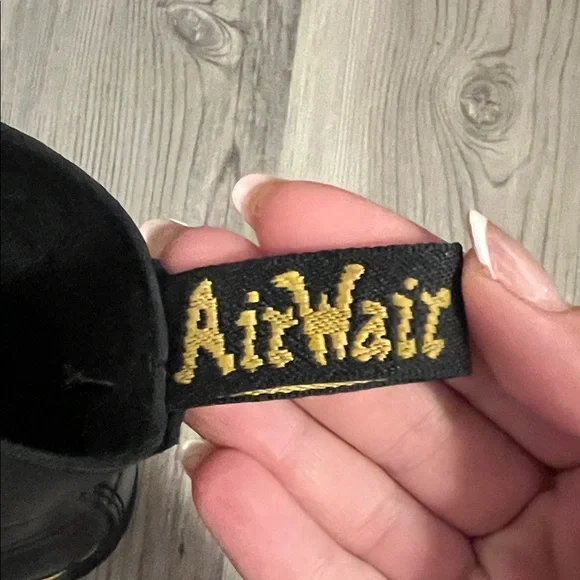 Dr. Martens Black Boots with Gold AirWair Tag - Picture 2 of 7